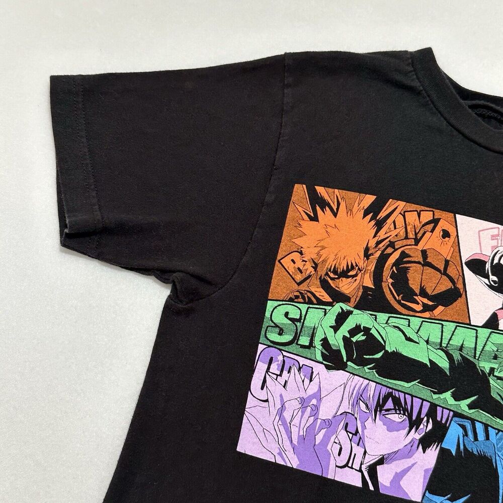 My Hero Academia Adult Small Black Anime Graphic T Shirt Short Sleeve Funimation - Picture 5 of 12